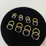 925 Sterling Silver Boho Hoop Earring for Women Punk Unisex Rock Jewelry