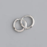 925 Sterling Silver Boho Hoop Earring for Women Punk Unisex Rock Jewelry