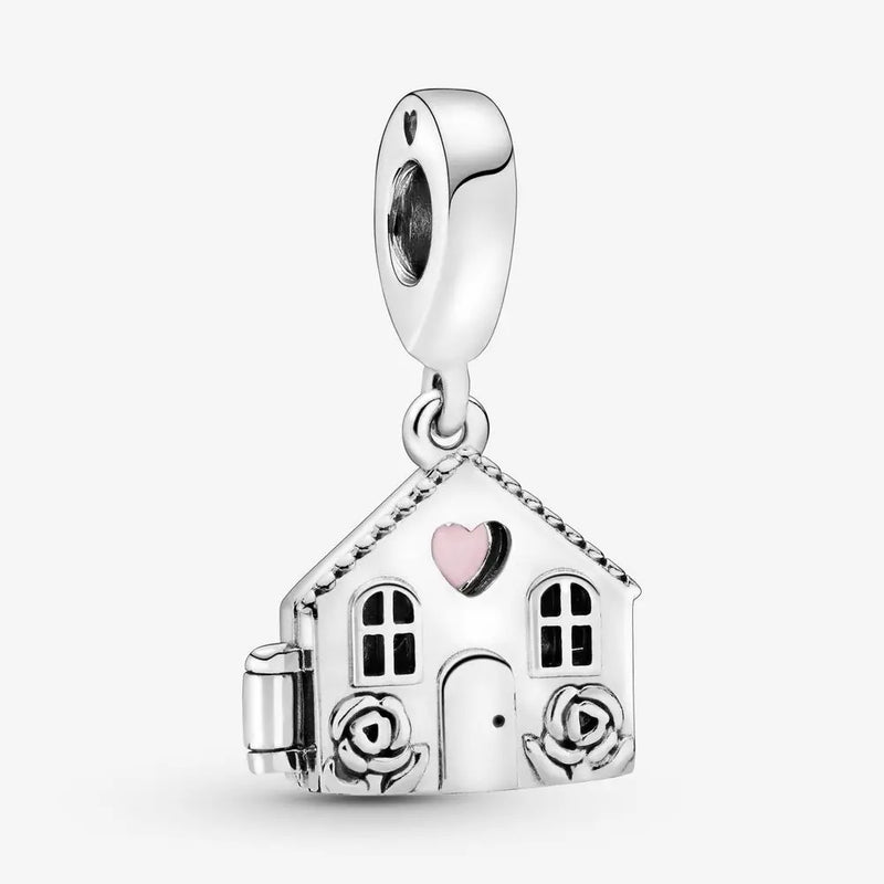 Mom's House Dangle Charms Beads Fit Europe Bracelet DIY Jewelry Making