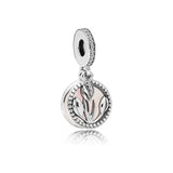 925 Sterling Silver Circle Pendant Necklace Charm