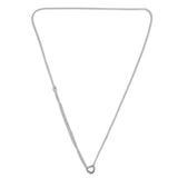 925 Sterling Silver Open Heart Necklace for Women Silver S925 Jewelry