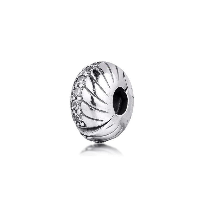 925 Sterling Silver Snake Chain Clip Charm Fits Bracelet - Silver Jewelry Gift