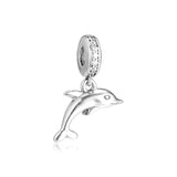 925 Sterling Silver Dolphin Charm Pendant for Bracelet