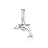 925 Sterling Silver Dolphin Charm Pendant for Bracelet
