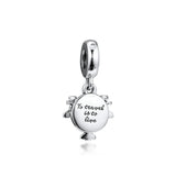 925 Sterling Silver Propeller Plane Dangle Charm Bead for Jewelry Making