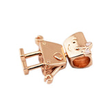 925 Sterling Silver Rose Bella Bot Beads Charm for Jewelry Making