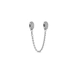 925 Sterling Silver Safety Chain Family Tree Fits Pandora Bracelets
