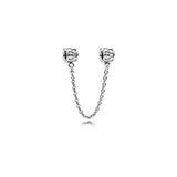 925 Sterling Silver Safety Chain Family Tree Fits Pandora Bracelets
