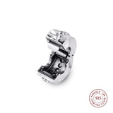 925 Sterling Silver Shining Path Clip Charm for Bracelets