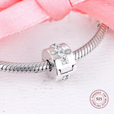 925 Sterling Silver Shining Path Clip Charm for Bracelets