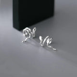 925 Sterling Silver Snake Ear Cuff Wrap Earrings Non-Pierced Cartilage