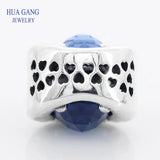 925 Sterling Silver Sparkling Crown O Bead for Pandora Bracelets