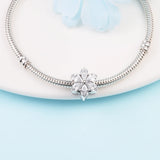 925 Sterling Silver Herbarium Cluster Charm Bead Bracelet DIY Jewelry