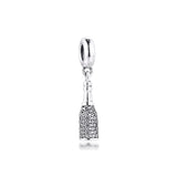 925 Sterling Silver Wine Bottle Dangle Charms Beads Fit Bracelet