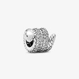 925 Sterling Silver Snake Charm Bead for Bracelet