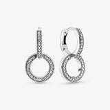 925 Silver Star Angel Wings Zircon Earrings