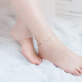 925 Sterling Silver Star Moon Anklets Ankle Bracelets Foot Chains