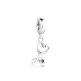 925 Sterling Silver Stethoscope Heart Charm Bead for Bracelet
