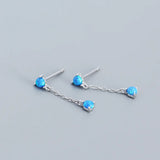 925 Sterling Silver Tassel Stud Earrings for Girls Women