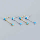 925 Sterling Silver Tassel Stud Earrings for Girls Women