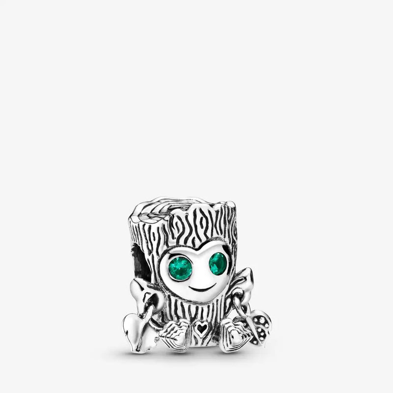925 Sterling Silver Sweet Tree Monster Charm Metal Beads for DIY Bracelet