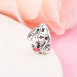 925 Silver Tigger Pig Bear Beads Pendants for Bracelet Charms