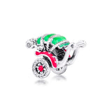 925 Sterling Silver Rickshaw Charm Bead for Bracelet Jewelry