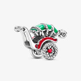 925 Sterling Silver Rickshaw Charm Bead for Bracelet Jewelry