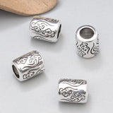 925 Silver Lucky Cloud Symbol Beads Good Luck DIY Bracelet Findings