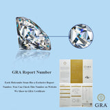 1.0ct 6.5mm Lab Grown Diamond Moissanite Stone Pass Diamond Tester