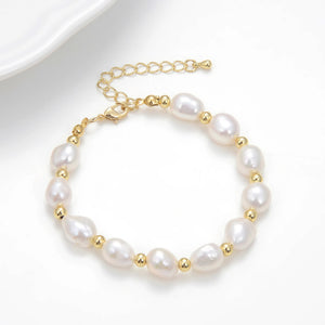 Freshwater Irregular Pearl Bracelet Natural Baroque Pearl Jewelry