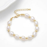 Freshwater Irregular Pearl Bracelet Natural Baroque Pearl Jewelry