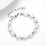 Freshwater Irregular Pearl Bracelet Natural Baroque Pearl Jewelry