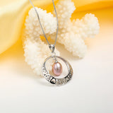 Vintage 925 Silver Real Pearl Necklace