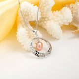 Vintage 925 Silver Real Pearl Necklace