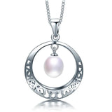 Vintage 925 Silver Real Pearl Necklace