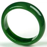 Green Jade Bangles Natural Bracelet Flower Emerald Ladies
