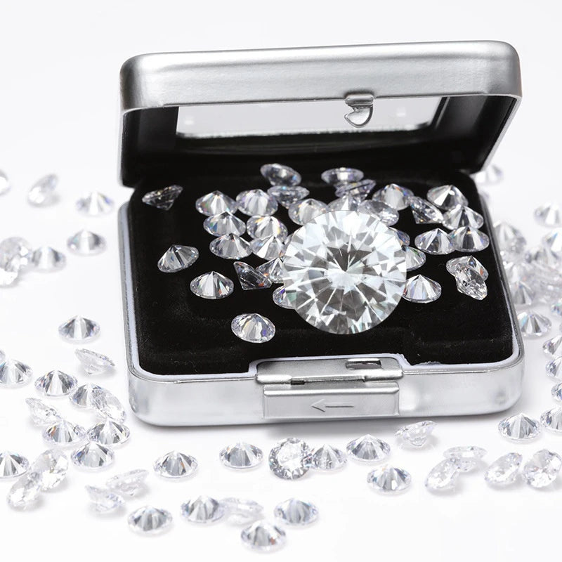 Real Moissanite Created Diamond D Lab Grown Gems Jewelry Material
