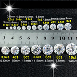 Real Moissanite Created Diamond D Lab Grown Gems Jewelry Material