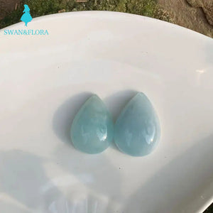 Natural Aquamarine Necklace Pendant Good Luck Gift