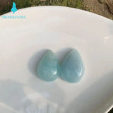 Natural Aquamarine Necklace Pendant Good Luck Gift