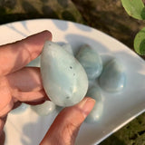 Aquamarine Necklace Pendant Good Luck Gift