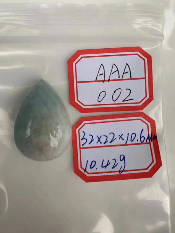 Aquamarine Necklace Pendant Good Luck Gift