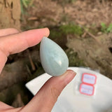 Natural Aquamarine Necklace Pendant Good Luck Gift