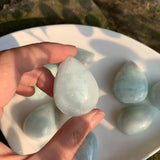 Aquamarine Necklace Pendant Good Luck Gift