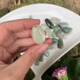 Natural Burma Jade Necklace Pendant Green Myanmar Jade Women Children Jewelry