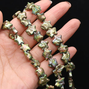 100% Natural Freshwater Pearls 11-12mm Pentagram Strand