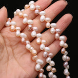 Natural Freshwater Pearls Mixed Beads Strand 6-7mm for Jewelry Making