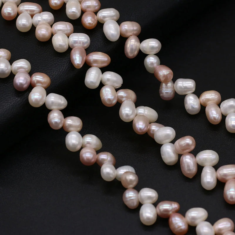 Natural Freshwater Pearls Mixed Beads Strand 6-7mm for Jewelry Making