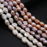 Freshwater Pearls Punch Beads Strand 8-9mm For Jewelry Making